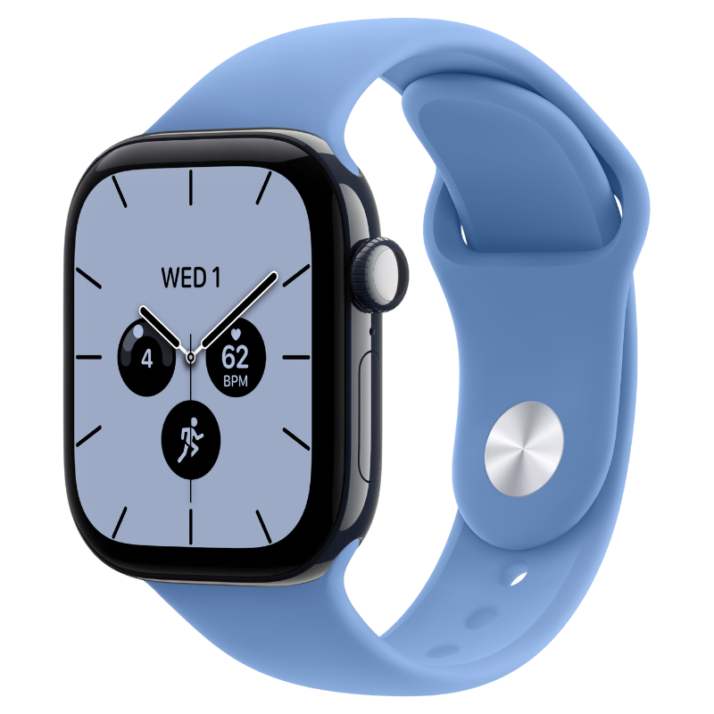 M/L - Wildflower Blue (Rubber/Sport Band)