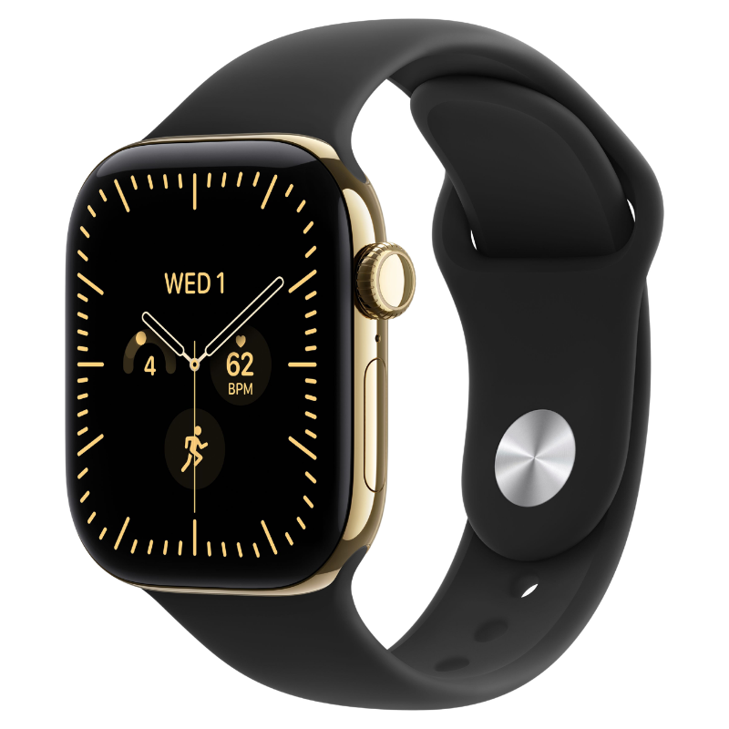 Apple Watch Series 12 42mm,GPS + Cellular Titanium Radiant Gold