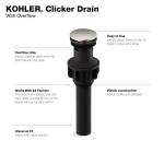 KOHLER Standard Clicker Drain with Overflow in Vibrant Brushed Nickel (K-RH1274364-BN)