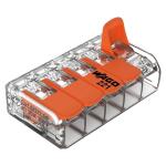 WAGO 221-415 Lever Nuts 5 Wire Conductor Compact Connectors (25-Pack) (0221415K00-012)