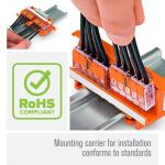 WAGO 221-415 Lever Nuts 5 Wire Conductor Compact Connectors (25-Pack) (0221415K00-012)