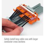 WAGO 221-412/996-010 2-Wire Lever Nuts Conductor Compact Splicing Connectors, 12-24 AWG (10-Pack)(60343606)