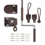 Coolaroo Walnut Cordless UV Blocking Fade Resistant Fabric Exterior Roller Shade 120 in. W x 96 in. L (460082)