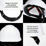 3M Vented White Hard Hat with PinLock Adjustment (CHHWH1-V-12-DC)