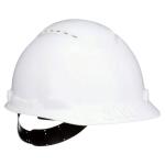 3M Vented White Hard Hat with PinLock Adjustment (CHHWH1-V-12-DC)