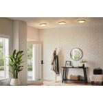 Commercial Electric 12 in. Light Matte Black and White Adjustable CCT Integrated LED Ceiling Flush Mount Fixture with Interchangeable Trim (CA8aA018ER125WB)