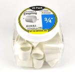Charlotte Pipe 3/4 in. PVC Schedule 40 S x S Coupling Pro Pack 25-Pack (PVC 02100 0825HD)