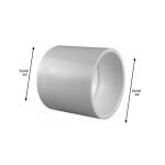 Charlotte Pipe 3/4 in. PVC Schedule 40 S x S Coupling Pro Pack 25-Pack (PVC 02100 0825HD)