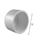 Charlotte Pipe 3/4 in. PVC Socket Schedule 40 Pressure Cap (PVC021160800HD)