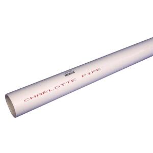 Charlotte Pipe 1 in. x 10 ft. PVC Schedule 40 Tubing DWV Pipe (PVC040100600RS)