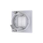 Commercial Electric 1-Gang Hole Saw Brush Plastic Wall Plate, White (5036-WH)