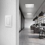 Commercial Electric 2 ft. x 2 ft. 4250 Lumens Non-Dimmable White Integrated LED Flat Panel Ceiling Flush Mount Light Fixture Selectable 5CCT (FP2X2/6WY/WH/HDT)