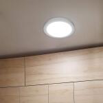 Commercial Electric 11 in. 12.5-Watt Dimmable White Integrated LED 875 Lumens Round Flat Panel Ceiling Flush Mount with Color Change 5CCT (74210/6WY/HD)