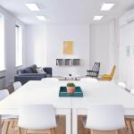 Commercial Electric 1 ft. x 4 ft. 40-Watt Dimmable White Integrated LED 4000 Lumens Frameless Flat Panel with Color Change 3CCT (19000000)