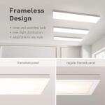 Commercial Electric 1 ft. x 4 ft. 40-Watt Dimmable White Integrated LED 4000 Lumens Frameless Flat Panel with Color Change 3CCT (19000000)