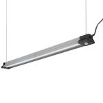 Commercial Electric 40 in. 3000 Lumens Plug-in Motion Sensing Integrated LED Linkable Shop Light 120 Volt 4000K Black Brushed Nickel (55701191)