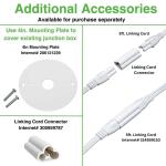 Commercial Electric 4 ft LED Garage Workshop Ceiling Strip Light Plug-In or Hardwire 1800 Lumens Power & Linking Cord 4000K Bright White (54261141)