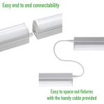 Commercial Electric 4 ft LED Garage Workshop Ceiling Strip Light Plug-In or Hardwire 1800 Lumens Power & Linking Cord 4000K Bright White (54261141)