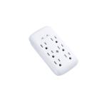 Commercial Electric 6-Outlet Wall Mounted Surge Protector, White ( LA-9A-8)