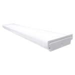Commercial Electric 4 ft. 5600 Lumens Square Lens Integrated LED White Wrap Light, 4000K (2-Light) (WR484056LSL)