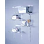 Everbilt 14.5 in. Heavy Duty Steel Shelf Track Bracket for Wood Shelving - White (91221)