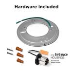 Feit Electric 10.5-Watt Integrated LED Flush Mount 7.5 in. White Square Dimmable Flat Panel Ceiling with Color Change 5CCT (74208/6WYCA)