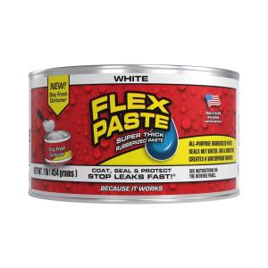FLEX SEAL FAMILY OF PRODUCTS Flex Paste 16 oz. White Interior/Exterior Multipurpose Sealant (PFSWHTR16)