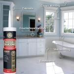 GE Paintable Silicone Supreme 9.5 oz. White Kitchen and Bath Caulk (2709113)