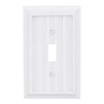 Hampton Bay Cottage 1 Gang Toggle Composite Wall Plate - White (279TWHB)