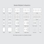 Hampton Bay Cottage 1 Gang Toggle Composite Wall Plate - White (279TWHB)
