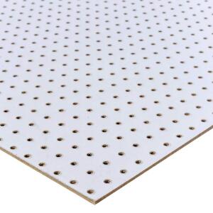 Handprint 48 in. H x 24 in. W White Pegboard (109099)