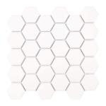 MSI White 2 in. Hexagon 11 in. x 11 in. Matte Porcelain Mesh-Mounted Floor and Wall Mosaic Tile (0.81 sq. ft./Each) (NHDWHI2X2HEX)