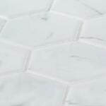 Jeffrey Court Whisper Valley White 11 in. x 12.625 in. Hexagon Matte Porcelain Wall and Floor Mosaic Tile (0.964 sq. ft./Each) (98439)