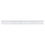 Jeffrey Court Italian White Carrara .75 in. x 12 in. Honed Marble Wall Pencil Tile (1 Linear Foot) (95352)