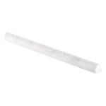 Jeffrey Court Carrara White .75 in. x 12 in. Honed Marble Wall Pencil Tile (1 Linear Foot) (99062)