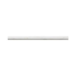 Jeffrey Court Carrara White .75 in. x 12 in. Honed Marble Wall Pencil Tile (1 Linear Foot) (99062)