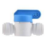 John Guest 3/8 in. O.D. x 3/8 in. O.D. NPTF Polypropylene Push-to-Connect Valve Fitting (PPSV041212WHD)