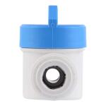 John Guest 3/8 in. O.D. x 3/8 in. O.D. NPTF Polypropylene Push-to-Connect Valve Fitting (PPSV041212WHD)