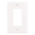 Leviton 1-Gang White Decora/Rocker Nylon Midway/Midsize Wall Plate (0PJ26-00W) (1-Pack)