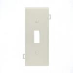 Leviton 1-Gang White Toggle Nylon Standard Sectional Center Panel Wall Plate (1-Pack) - 905-0PSC1-00W