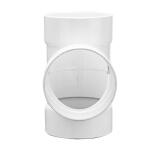 NDS PVC S&D Tee, 4 in. Hub X Hub X Hub (4P01)