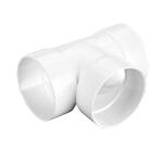 NDS PVC S&D Tee, 4 in. Hub X Hub X Hub (4P01)