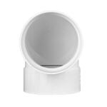 NDS 4 in. Hub x Hub PVC S&D 90-Degree Elbow Fitting (4P02)
