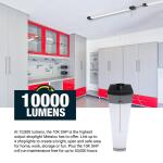 Metalux SHP 46 in. 128-Watt Equivalent, 10000-Lumens Integrated LED, White Shop Light, 4000K CCT (4SHP10040R)