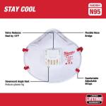 Milwaukee N95 Professional Multi-Purpose Valved Respirator (48-73-4011)