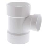 NIBCO 3 in. x 3 in. x 2 in. PVC DWV All Hub Sanitary Tee Fitting (C4811HD332)