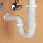 Oatey Form N Fit 1-1/2 in. White Plastic Sink Drain Flexible P-Trap (DC3522605)