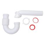 Oatey Form N Fit 1-1/2 in. White Plastic Sink Drain Flexible P-Trap (DC3522605)