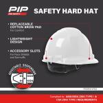 PIP White Type 1 Class E Hard Hat with 4-Point Pinlock Suspension (PRO11PW-VPD12)
