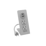 Tzumi Power Stand 2-Outlet Multi-Port Surge Protector (8448HD)